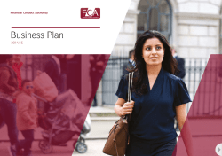 Business Plan 2014/15 - Financial Conduct Authority