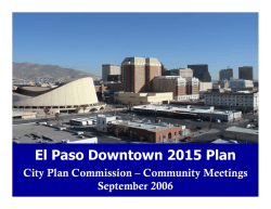 El Paso Downtown 2015 Plan