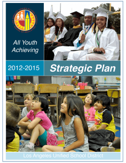 LAUSD Strategic Plan 2012-2015