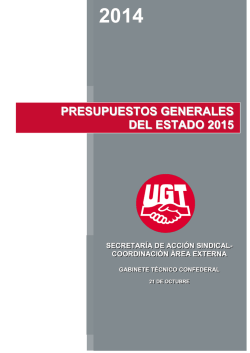Informe "Presupuestos Generales del Estado 2015"