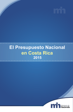 El Presupuesto Nacional en Costa Rica 2015