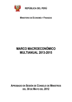 marco macroeconómico multianual 2013-2015