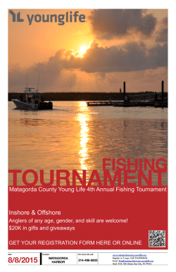 2015 Fishing Tournament Poster - Matagorda County