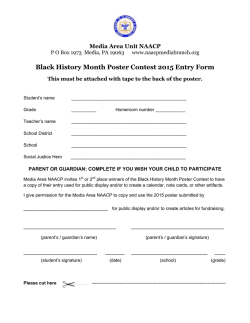 Black History Month Poster Contest 2015 Entry Form