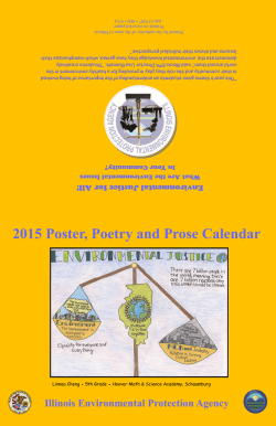 2015 Poster, Poetry and Prose Calendar