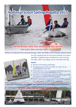 NSSR 2015 poster.indd - National Scout Sailing Regatta