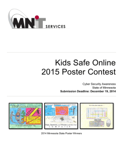 2015 Kids Safe Online Poster Contest submission