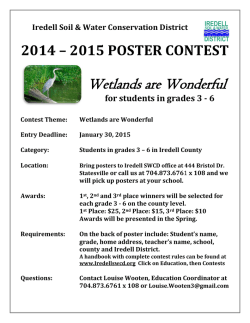 Poster Contest - Iredell County