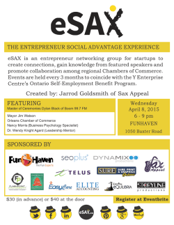 esax poster April 2015