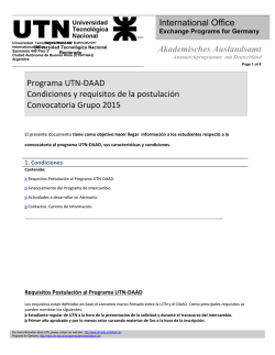 Archivo Condiciones del Programa UTN-DAAD