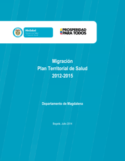 pts 2012-2015 magdalena - Ministerio de Salud y Protección Social