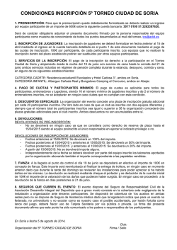 CONDICIONES INSCRIPCI&Oacute;N TCS