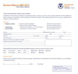Semana Blanca SEK 2015 - Instituci&oacute;n Educativa SEK