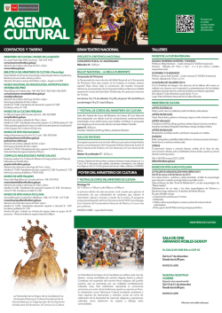 Agenda Cultural - Ministerio de Cultura