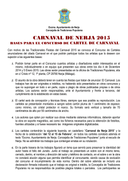 Bases del concurso de carteles del carnaval de Nerja 2015