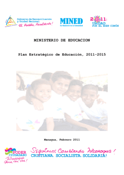 Plan estratégico de Educación 2011-15