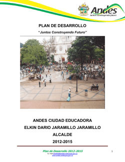 plan de desarrollo andes ciudad educadora elkin dario jaramillo
