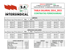 TABLAS SALARIALES CCFF 2014_2015