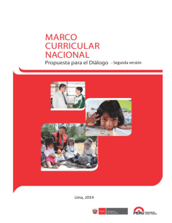 Marco curricular nacional - Ministerio de Educación del Perú