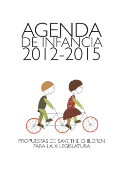 Agenda de infancia 2012-2015