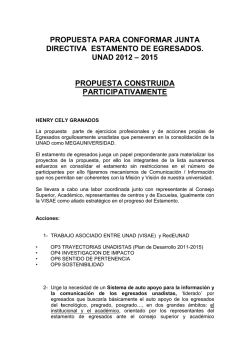 propuesta para conformar junta directiva estamento de egresados