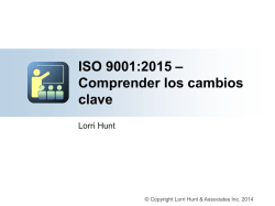 ISO 9001:2015 – Comprender los cambios clave