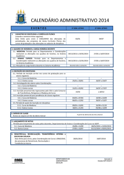 Calend&aacute;rio administrativo 2014 - Prograd