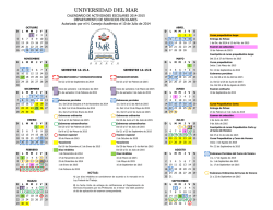 Calendario Escolar Ciclo 2014-2015