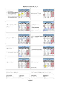 Calendario 2014_2015
