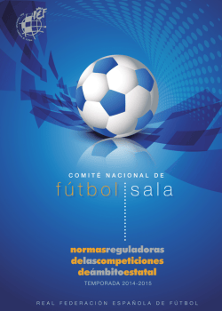 Normas reguladoras del F&uacute;tbol Sala