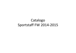 Catalogo Sportstaff FW 2014-2015