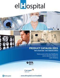 Product Catalog 2015