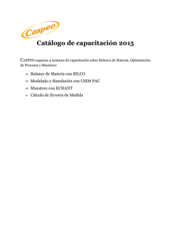 Catálogo de capacitación 2015