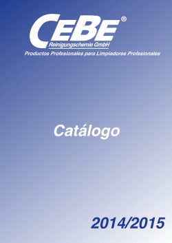 Catálogo 2014/2015 - CEBE Reinigungschemie GmbH