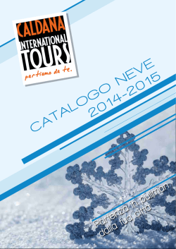CATALOGO NEVE 2014-2015