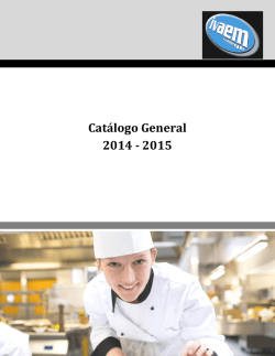 Catálogo General 2014 - 2015