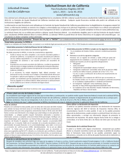 Solicitud Dream Act de California - CSAC California Student Aid