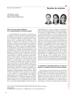 Revista de revistas - Revista Española de Ortodoncia
