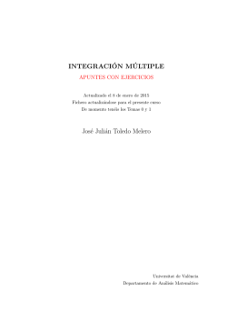 INTEGRACI&acute;ON M&acute;ULTIPLE Jos&eacute; Juli&aacute;n Toledo Melero