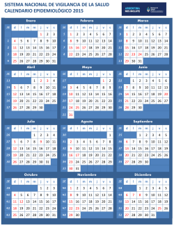 Calendario de Semanas Epidemiologicas 2015
