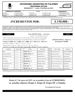 $ 350.000.- - Campana de Largada