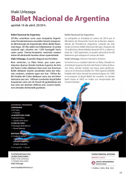 Ballet Nacional de Argentina - Ayuntamiento de Vitoria-Gasteiz