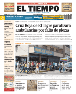 Cruz Roja de El Tigre paralizará ambulancias por falta - El Tiempo