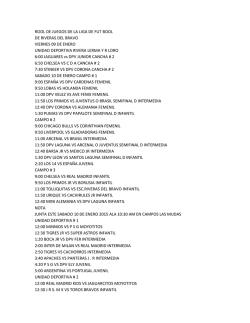 rool de juegos de la liga de fut bool de riveras del bravo viernes 09