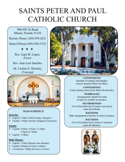 saints peter and paul catholic church - E-churchbulletins.com