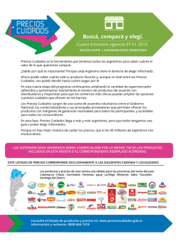 Busc&aacute;, compar&aacute; y eleg&iacute;. - Precios Cuidados