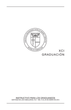 Instructivo de graduación - Pontificia Universidad Católica Madre y