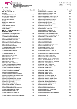 Descripci&oacute;n Precio Descripci&oacute;n Precio - la casa de los insecticidas