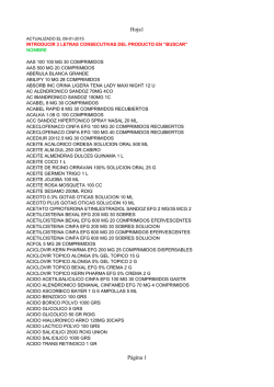 nuestro stock - farmacia Cabiró