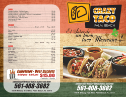 crazy taco menu